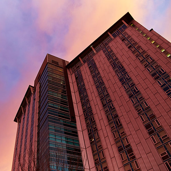 Begin Tower during sunset