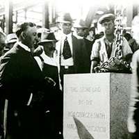 Laying of the cornerstone at SAIT.