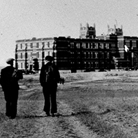 Students walking to class at PITA in 1936.