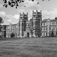 A photograph of Heritage Hall in 1985.