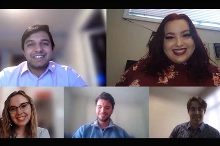 group video call with sait SIMT team
