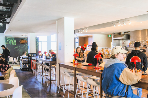 Inside the Begin Tower Dining Centre on SAIT campus.