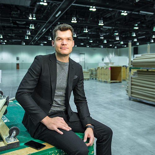 Dustin Westling, Owner and Managing Partner of OneWest Events and 2024 SAIT Honorary Degree recipient.